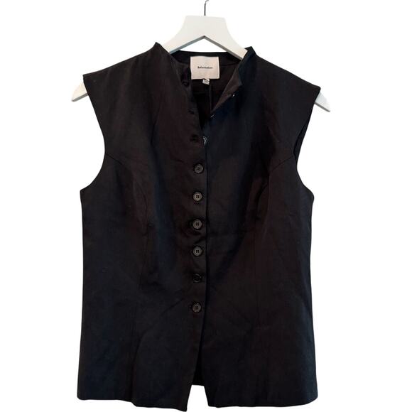 Reformation Lottie Vest Black - Picture 6 of 12